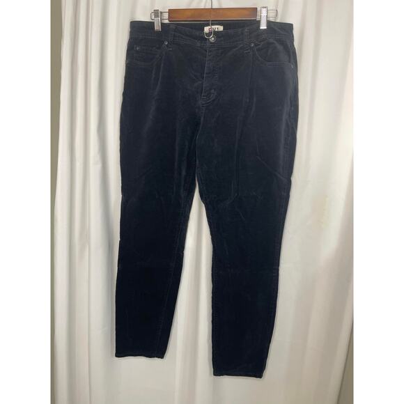EV1 jeans black pants women's 14 velvet 5 pocket blue jean styling stretchy - Picture 10 of 14
